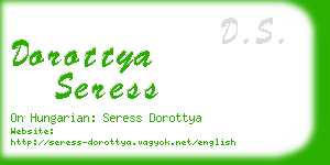 dorottya seress business card